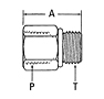 2216 Internal Pipe to SAE O-Ring Boss